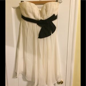 BCBG Strapless White Dress